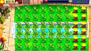 Plants vs Zombies Last Stand Endless | Threepeater Party vs All Zombies