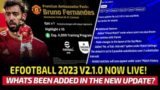 [TTB] EFOOTBALL 2023 V2.1.0 NOW LIVE! - FRIEND LOBBIES, NEW EVENTS, PLAYER PACKS AND MORE!