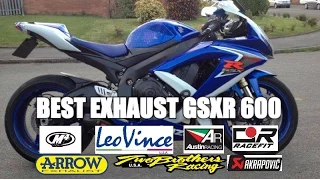 Best Exhaust Gsxr 600 | Akrapovic | Austin Racing | M4 | Two Brothers | Yoshimura