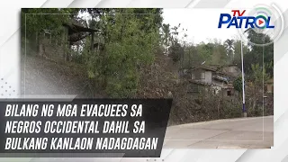 Bilang ng mga evacuees sa Negros Occidental dahil sa Bulkang Kanlaon nadagdagan | TV Patrol