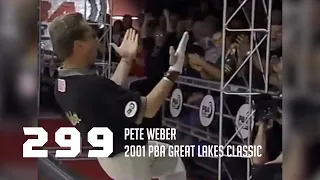 PBA Nearly Perfect | Pete Weber Bowls 299 Game in 2001 PBA Great Lakes Classic