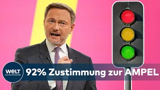 FDP stimmt AMPEL-Koalitionsvertrag zu - CHRISTIAN LINDNER im WELT INTERVIEW