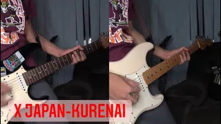 X japan-kurenai 紅(guitar cover) full version #kurenai #xjapan