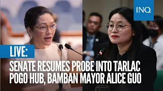 LIVE: Senate resumes probe into Tarlac Pogo and Bamban Mayor Alice Guo | May 22