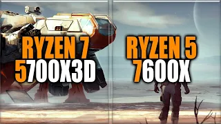 Ryzen 7 5700X3D vs 7600X Benchmarks - Tested in 15 Games and Applications