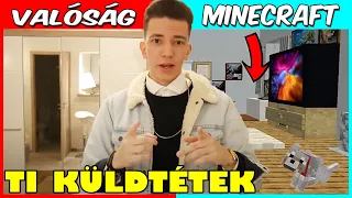 MEGÉPÍTETTÉK A LAKÁSOM MÁJNKRÁFTBAN! 😱 / MINECRAFT HOUSE TOUR 😂 | *TI PÁLYÁITOK 2. ÉVAD 2. RÉSZ*