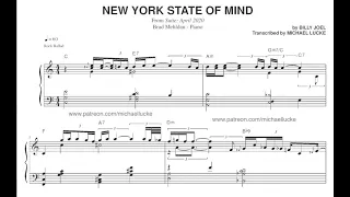Brad Mehldau - New York State Of Mind (Solo Piano) - Transcription