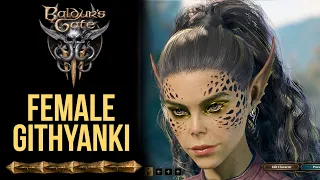 Baldur's Gate 3 Character Creation [Modded] - Female Githyanki Beauty