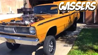 Top 10 Street Gassers 2024 | Drag Racing and Car Show Gassers Compilation