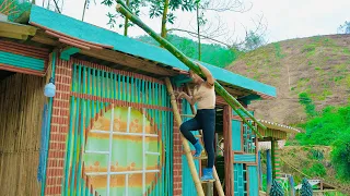 Upgrade the roof to avoid heavy rain and strong winds. A life of building a farm off the grid