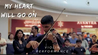 My Heart Will Go On Violin Performance at Marina Mall (Live Violin Cover)