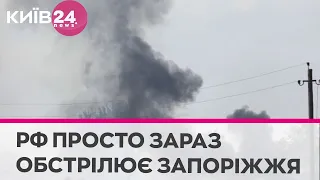 Росіяни обстрілюють Запоріжжя, під вогнем – будинки і Хортиця