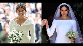Princess Eugenie and Meghan Markle wedding tiaras very similar but differ in other ways
