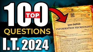 I.T. (Information Technology) 402 One shot🔥 Top 100 questions! यहाँ से बनेगा पेपर 🔥