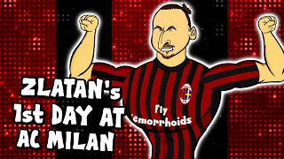 🔴Zlatan's 1st Day at AC Milan!⚫