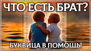 БРАТ – ТАЙНЫЙ СМЫСЛ СЛОВА! Славянская буквица в помощь, ОСОЗНАНКА