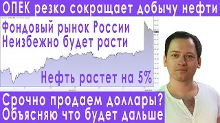 ОПЕК сократила добычу нефти рынок акций будет расти прогноз курса доллара евро рубля валюты на май