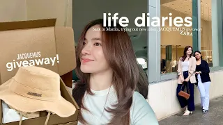 LIFE DIARIES: Back in Manila, Trying New Salon, JACQUEMUS + Skincare Giveaway! 💇🏻‍♀️🌇⎜Tin Aguilar
