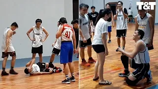 Basketball Player Fakes Injury To Propose To Girlfriend