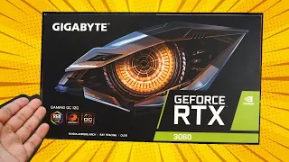 Gigabyte Geforce RTX 3060 Gaming OC 12G Review in English, Unboxing!