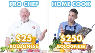 $250 vs $25 Pasta Bolognese: Pro Chef & Home Cook Swap Ingredients | Epicurious