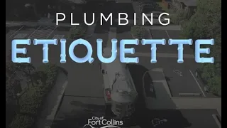 Plumbing Etiquette 101