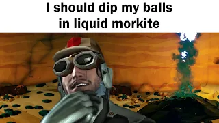 Dipping balls in liquid morkite