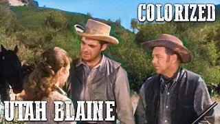 Western Movie | Utah Blaine | COLORIZED | Full Western Movie | Ranch Film | Wild West