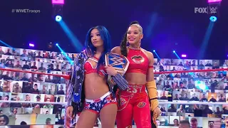 Sasha Banks & Bianca Belair Entrance - WWE Tribute To The Troops: December 6, 2020