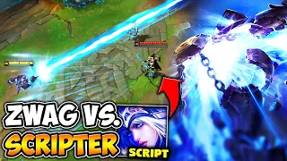 I destroyed a Scripter in high elo and he has a mental breakdown