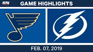 NHL Highlights | Blues vs. Lightning - Feb. 7, 2019