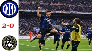 Inter Milan vs Udinese 2-0 Extended Highlights  & All Goals 2021 || Joaquin Correa goals || series a