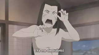 Neji usa el Byakugan para espiar a las chicas en el baño Sub Español