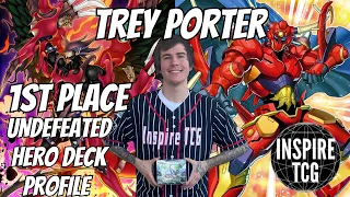 1ST PLACE UNDEFEATED HERO DECK PROFILE [5-0]  , BEST DECK OF THE NEW FORMAT????