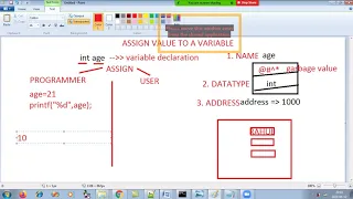 C programming - Episode 2( two ways  of Assigning value to variables )