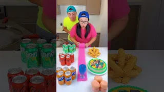 Minecraft cake vs soda ice cream challenge! 🍨 #minecraft #funny by Ethan Funny Family