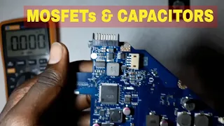 How to check bad capacitors and MOSFETs on laptop motherboards part3