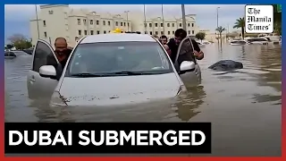 Storm dumps record rain across UAE, floods the Dubai airport