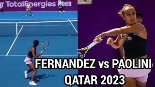 Leylah Fernandez vs Jasmine Paolini Qualifiers Round 1 Qatar Open