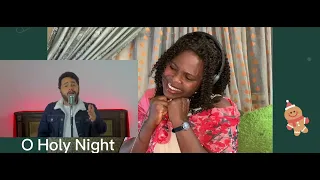 Gospel Singer reaction to Gabriel Henrique O Holy Night #reaction #gabrielhenrique #mariahcarey