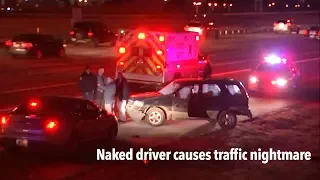 Naked man driving the wrong way down I-95 causes traffic nightmare