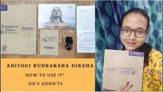 Isha Rudraksha Diksha Unboxing| How to use Rudraksha Diksha kit | Do's & Don'ts | Adiyogi