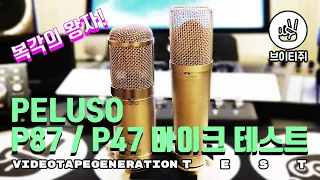 펠루소 들어보셨습니까!? PELUSO P87 P47 콘덴서 마이크 테스트