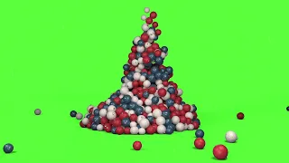 Amazing Christmas Tree Animated | 3D Green Screen Chromakey Effect