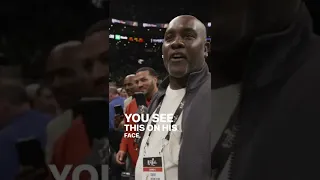 Emotional Father, Gary Payton and Son moment as they celebrate being NBA Champions together