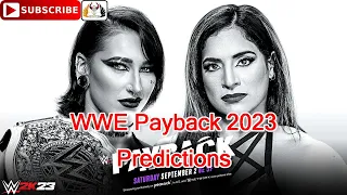 Прогнозы на женский чемпионат мира WWE Payback 2023 Рея Рипли против Ракель Родригес WWE 2K23