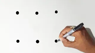 Kaaba Drawing Tutorial | How To Draw An Kaaba With 6 Dots Easy | কাবা শরীফ আর্ট | Art Video
