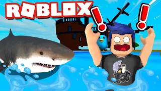 ZOSTAŁEM ZAATAKOWANY PRZEZ REKINA W ROBLOX!  😱 🦈(Roblox SharkBite)