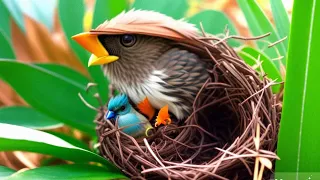 a kind of family of wild birds whose babies are never full when they eat