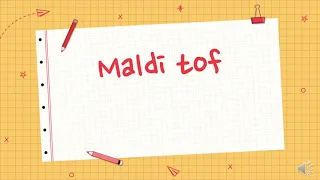 Espectrometría de masas MALDI-TOF Microbiología